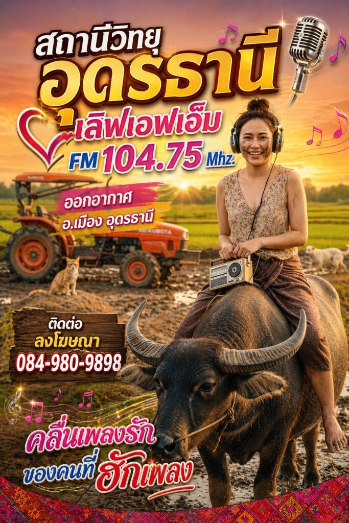 #สถานีวิทยุอุดรธานี #วิทยุอุดรธานี #ลงสปอตวิทยุอุดร #สปอตวิทยุอุดรธานี #คนอุดรฟังคลื่น #วิทยุนิยมคนอุดร #ฟังเพลงวิทยุอุดร #อุดรธานี #คนอุดรธานี #ลงวิทยุอุดร #เพลงอุดรธานี #คลื่นวิทยุอุดร #วิทยุออนไลน์อุดรธานี #รถแห่อุดร #รถแห่ป้ายอุดรธานี #รถแห่โฆษณาอุดรธานี #สื่อวิทยุอุดรธานี #ทำสปอตวิทยุอุดรธานี #ทำสปอตอุดรธานี #ดีเจอุดรธานี #คนฟังอุดรธานี #ลูกทุ่งมหาชนอุดร #เลิฟเอฟเอ็มอุดร#ฟังวิทยุอุดรธานี #คลื่นวิทยุอุดร #ลงโฆษณาทางวิทยุ #ลงโฆษณาทางวิทยุอุดรธานี #สื่อโฆษณาอุดรธานี#ฟังวิทยุอุดรธานี #คลื่นวิทยุอุดร #ลงโฆษณาทางวิทยุ #ลงโฆษณาทางวิทยุอุดรธานี